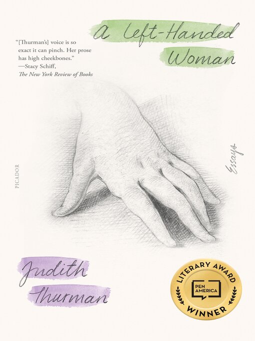 Title details for A Left-Handed Woman by Judith Thurman - Available